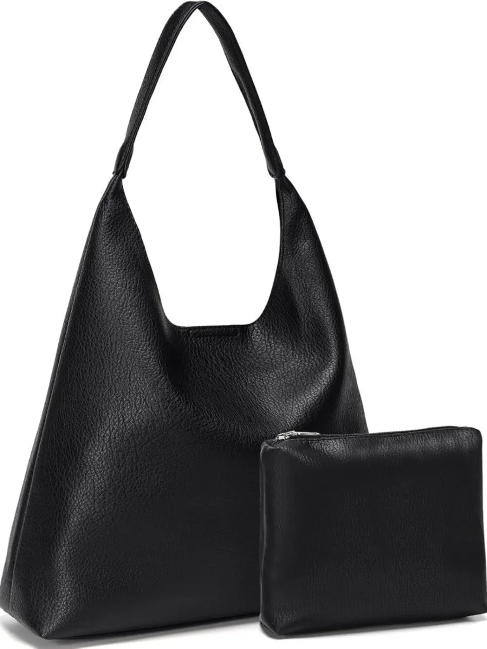Soft Vegan Leather Hobo Bag for Women | Slouchy Tote Handbag for Work & Travel